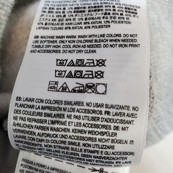 Vans Hoodie Sweatshirt Mens Small Pullover Versa Gray Black Checkerboard Skate - Picture 12 of 12